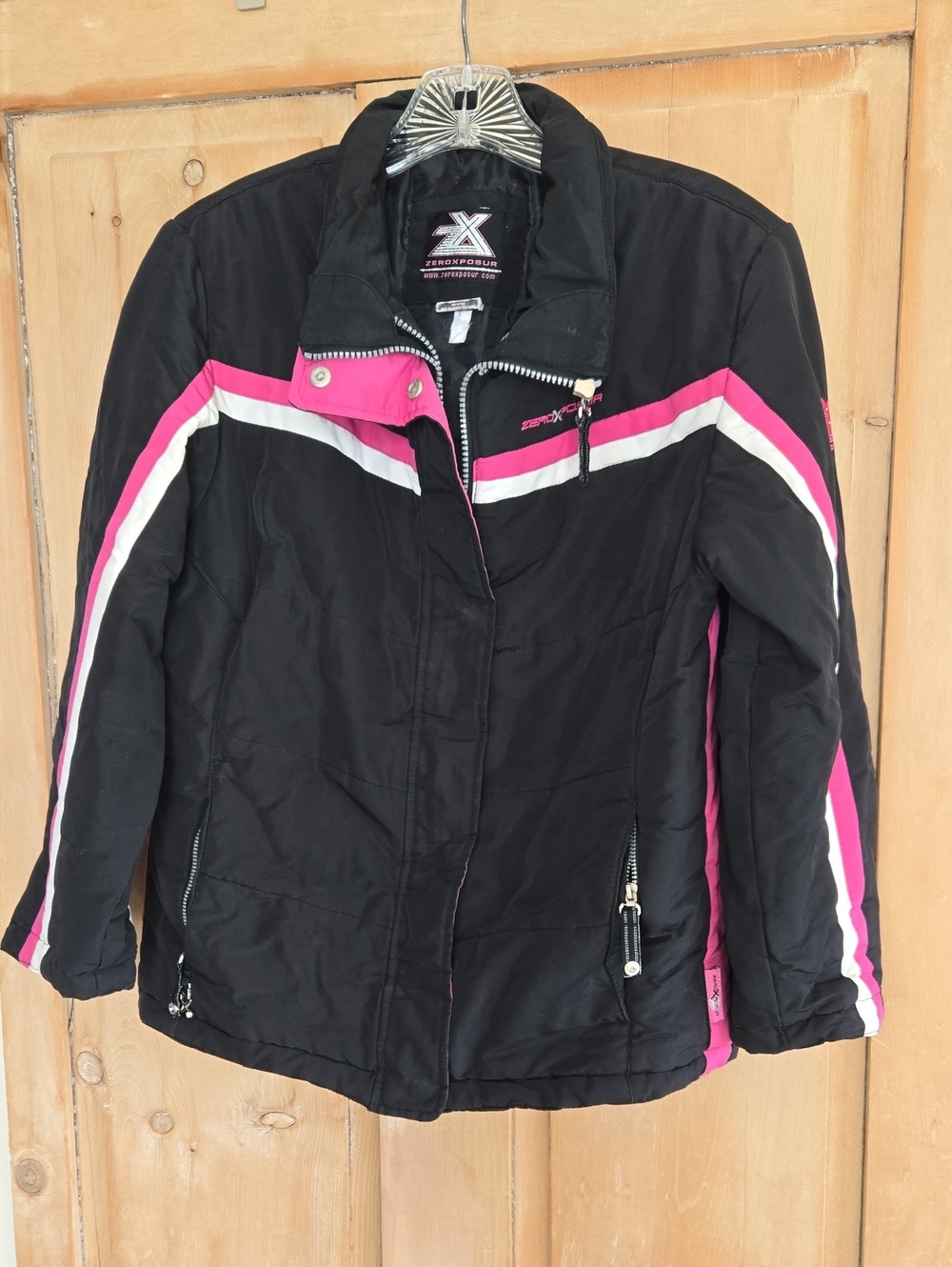 ZeroXposur Black, Pink & White Kid's Ski Jacket